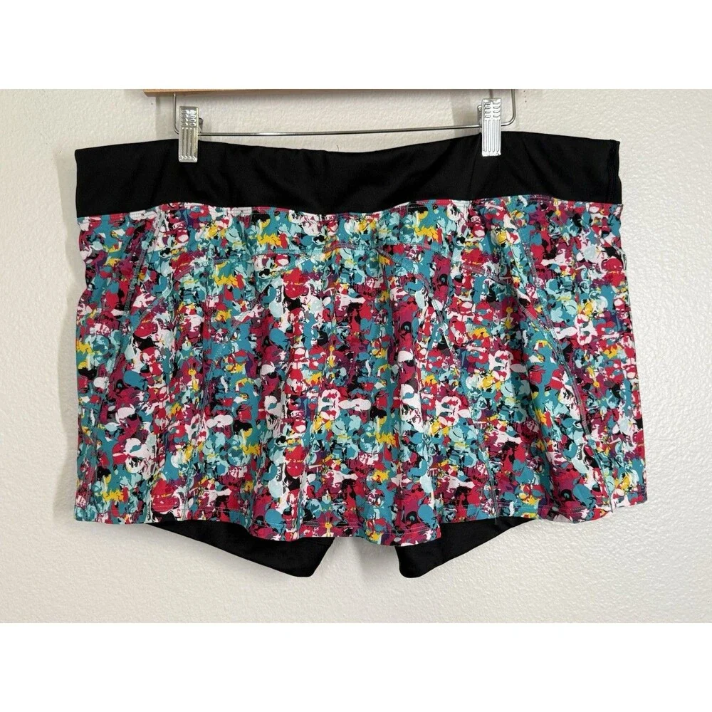 Skirt Sports (now Endē) Colorful Paint Size XXL Tennis Golf Pickleball Skort EUC